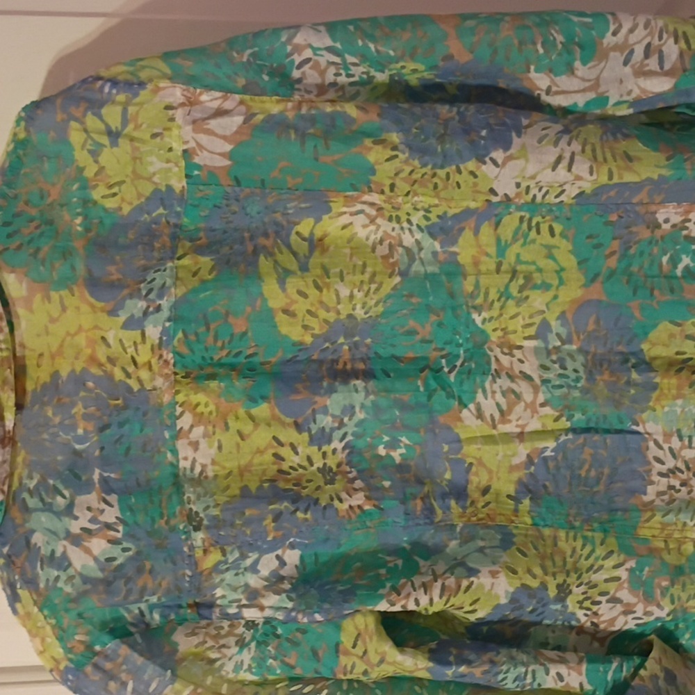 Ruby Rd. Multicolor Patterned Shirt Or Jacket - Picture 6 of 6